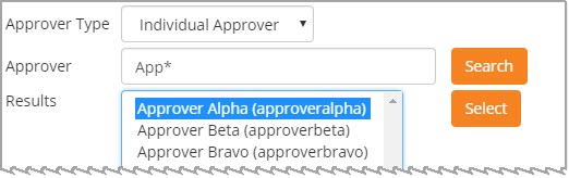Approver Search